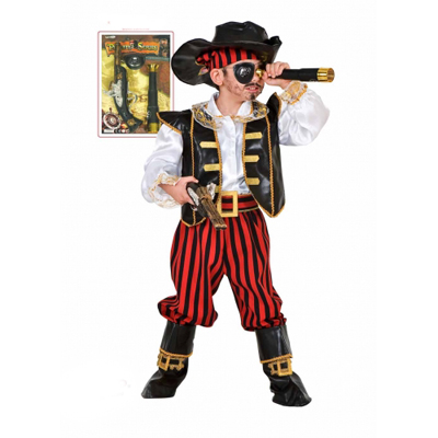 Costume Pirata Dei Caraibi Bimbo